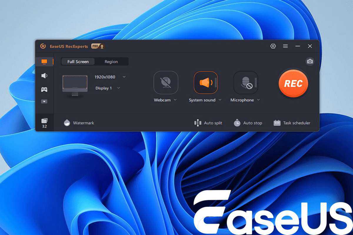 easeus recexperts record video from websites