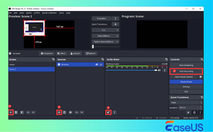 OBS Studio interface