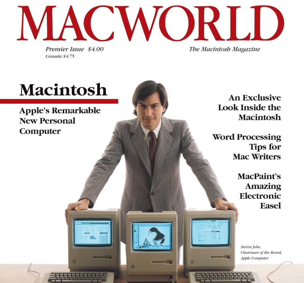 Image: Das Cover der allerersten Macworld-Ausgabe zeigte den jungen Steve Jobs: Jetzt als limitiertes NFT erhÃ¤ltlich!