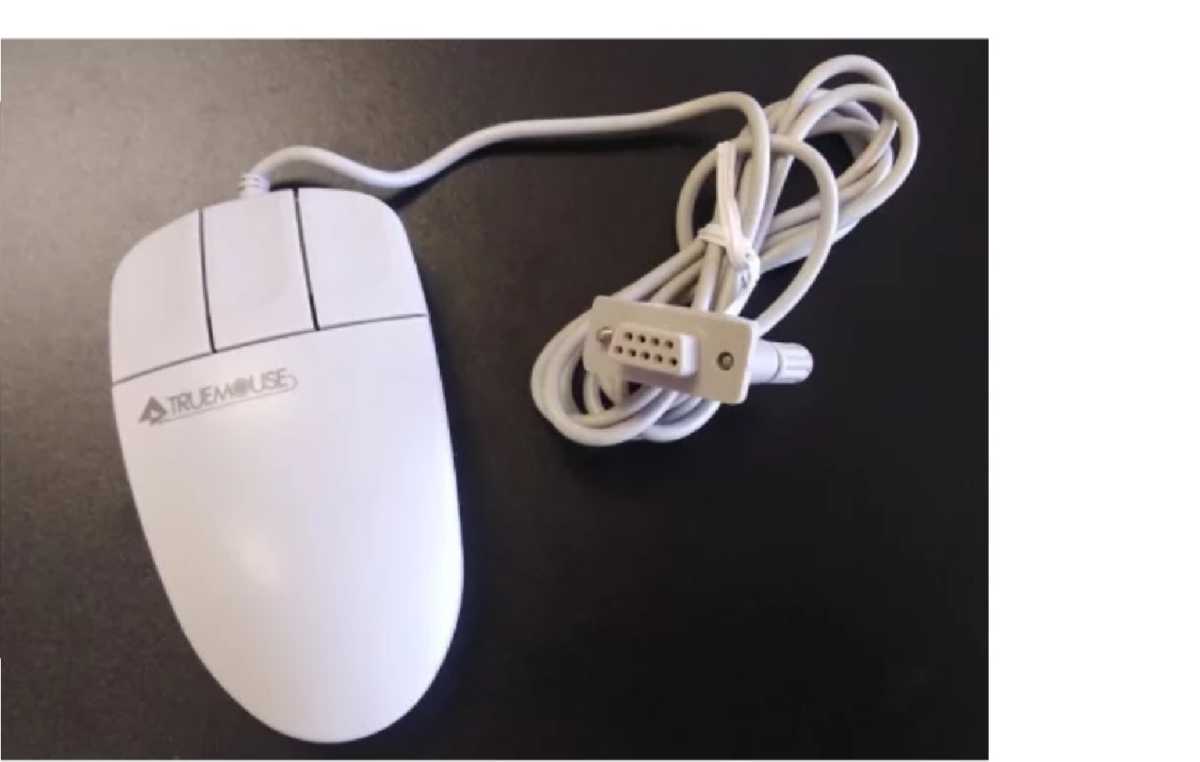 Mouse with a serial port