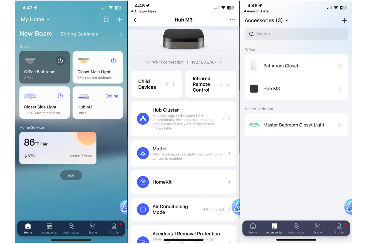 Aqara Hub M3 app screenshots 1