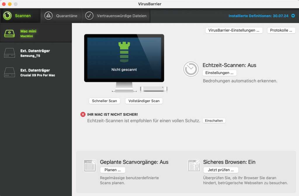 Image: Antivirenscanner Intego Virus Barrier X9 im Test: Schutz vor Malware