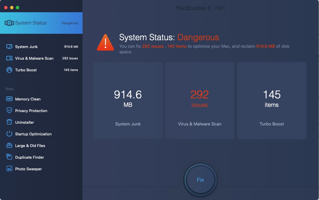 MacBooster10 MacBooster's warning system that classified Google Chrome cookies as virus threats