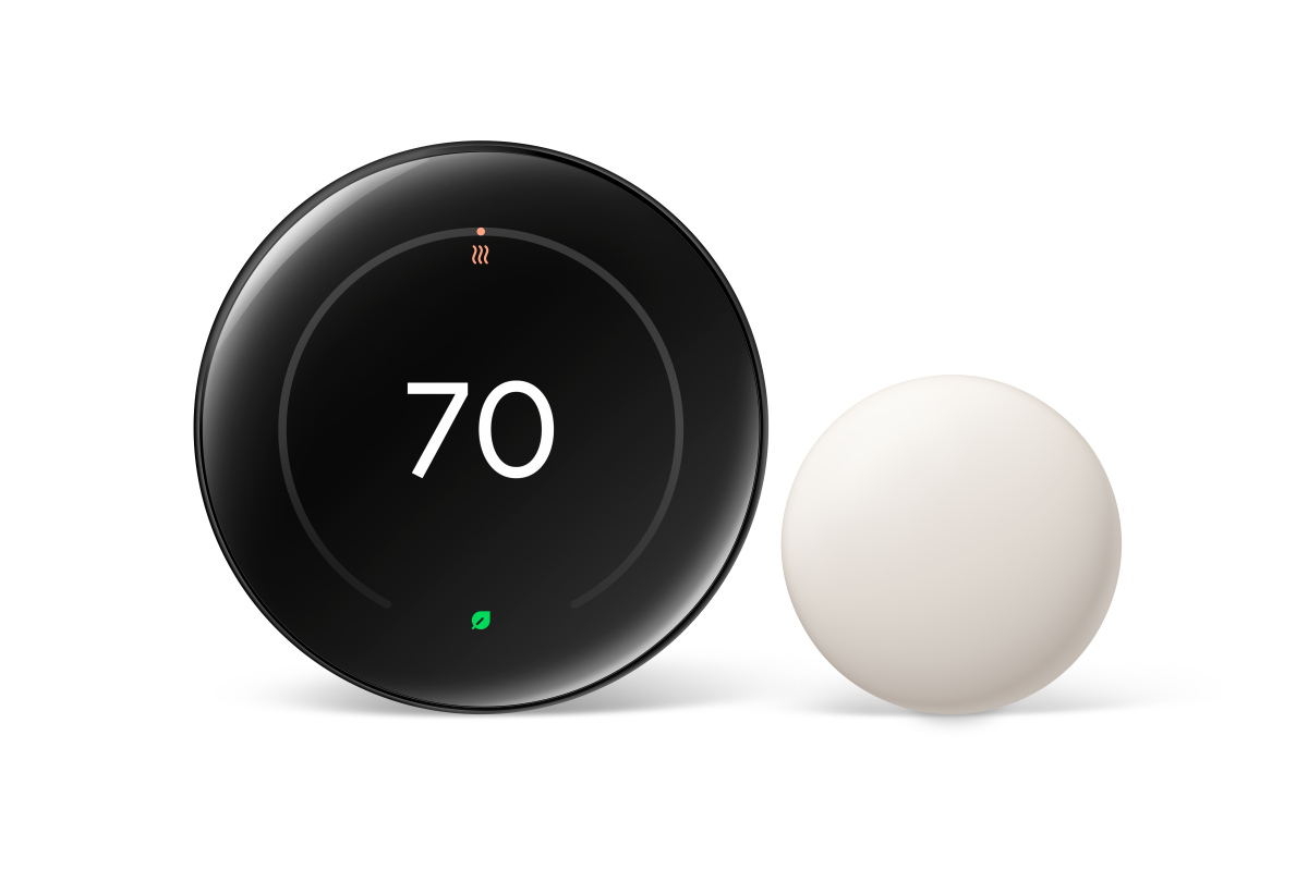 Nest Learning Thermostat 4th gen Polished Obsidian Sensor