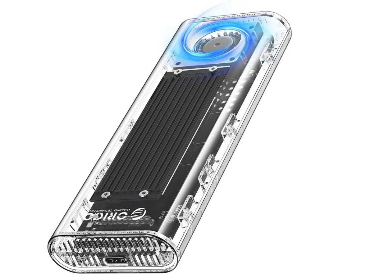 Orico transparent SSD enclosure