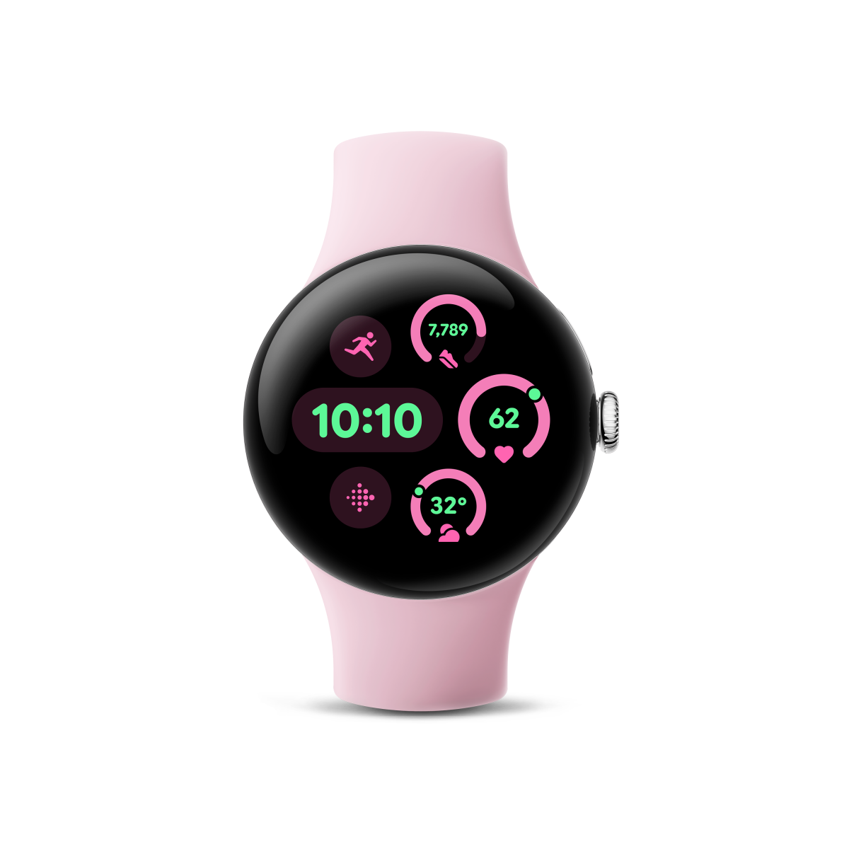 Pixel Watch 3 41mm Active Rose Quartz Front