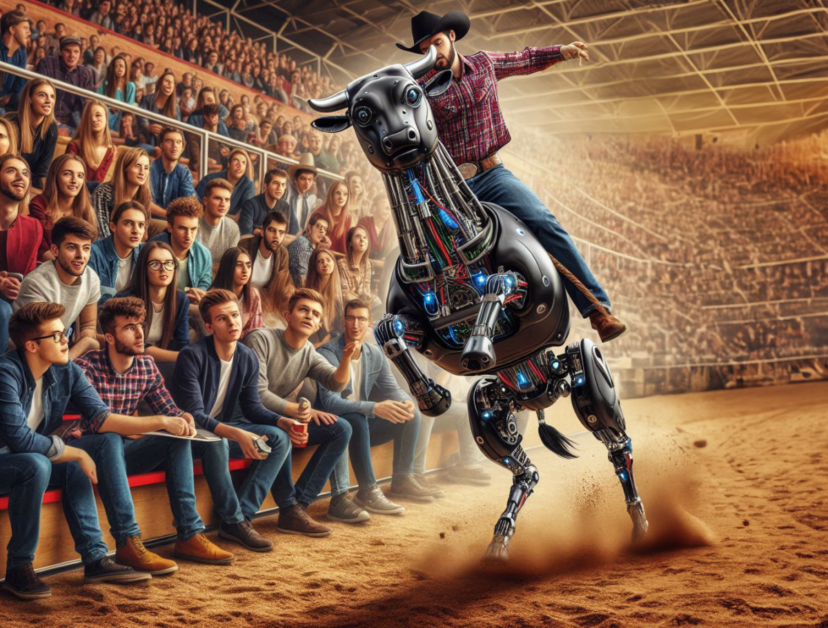 AI bull rider