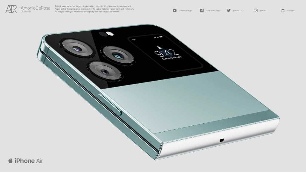 Image: Ist das das faltbare iPhone Air? Apple-Anwalt warnt Designer