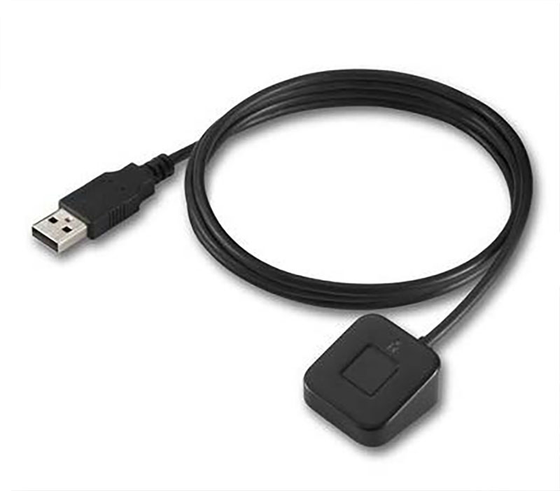 Für den Schreibtischrechner empfiehlt sich ein externer USB-Fingersensor mit Kabelanschluss wie der Kensington Verimark Desktop: Ihn können Sie flexibel positionieren, um die Sensorfläche schnell zu erreichen.