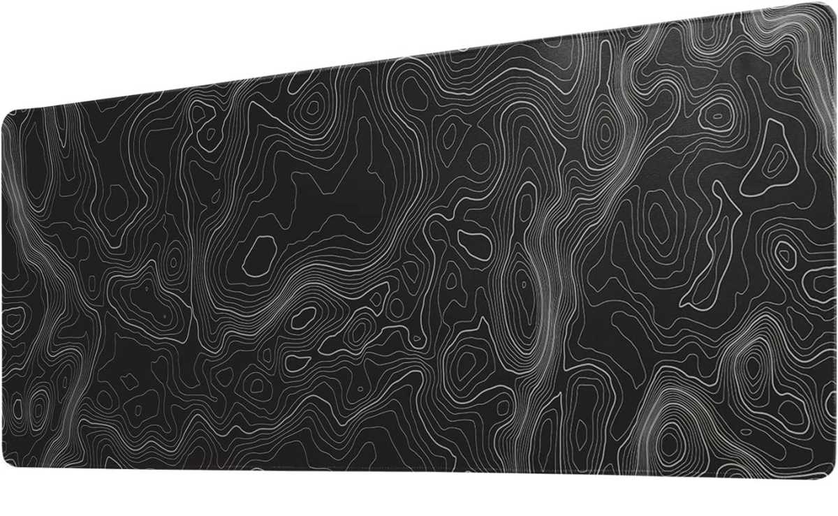 desk mat topographic 