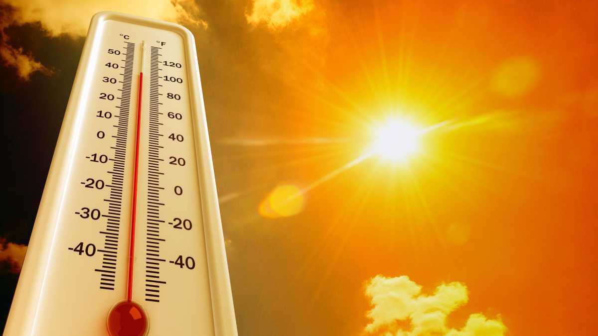 Hitze, Sonne und Thermometer