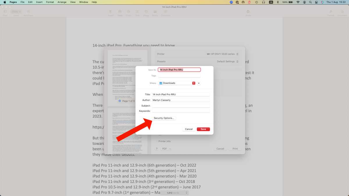 How to create a PDF file on Mac STEP6