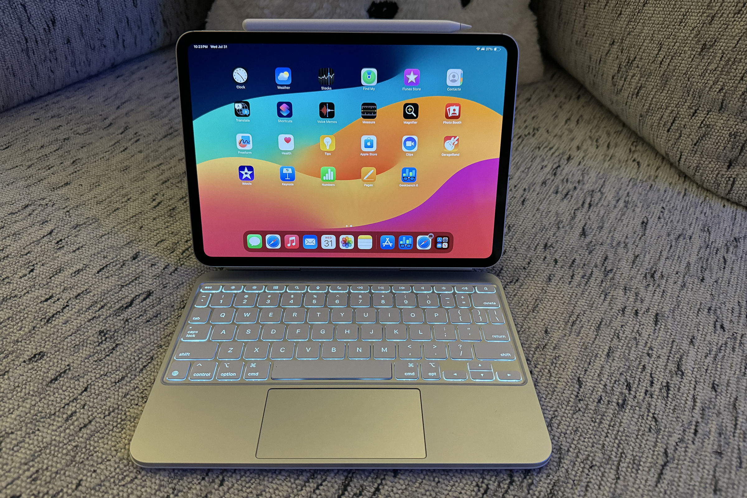 M4 iPad Pro attached to Magic Keyboard