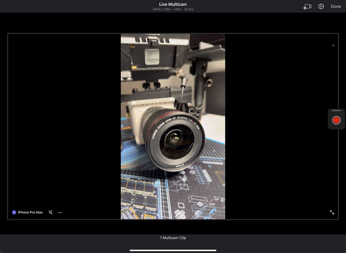 Final Cut Pro iPad Live Multicam