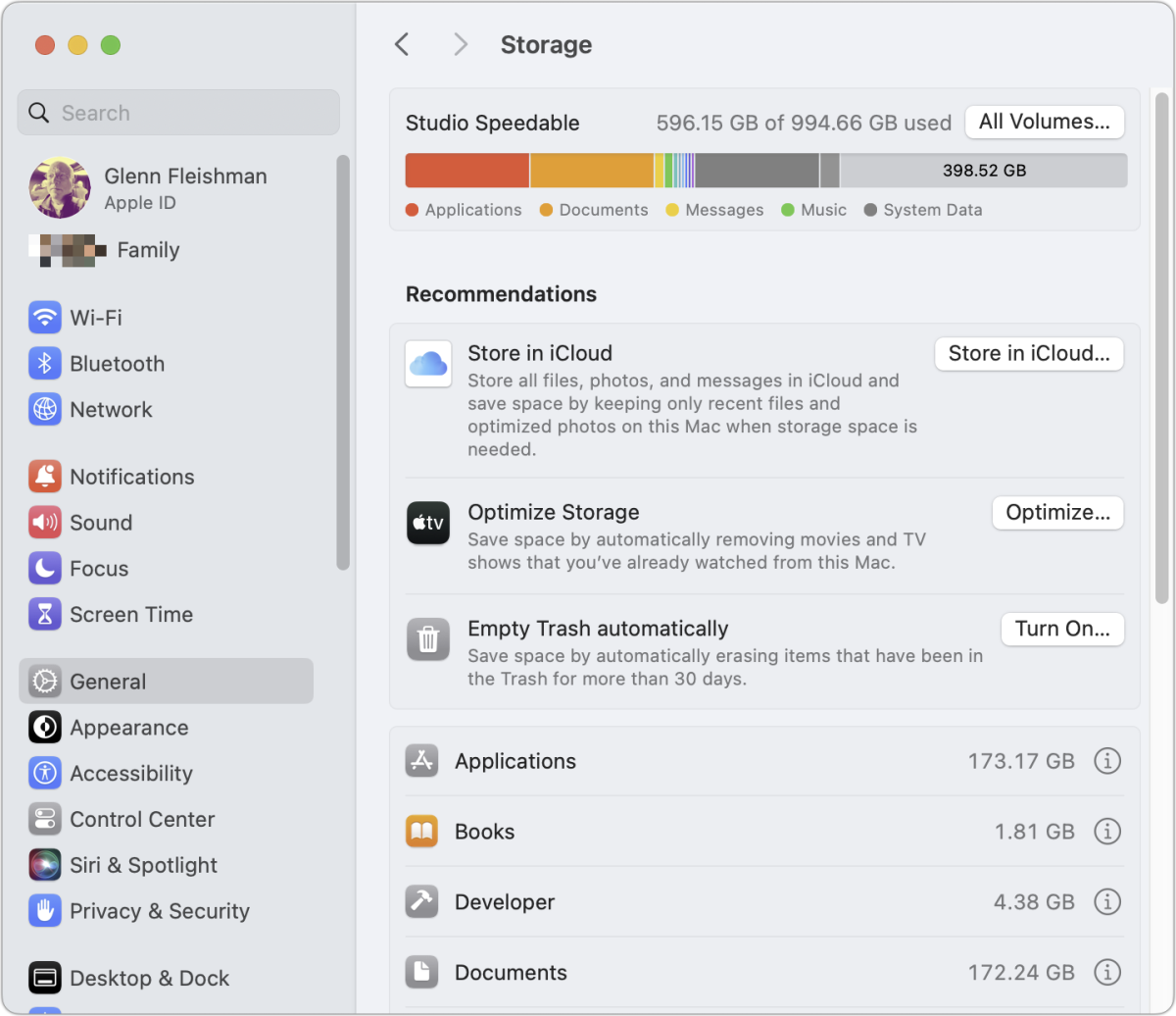 Almacenamiento de configuración del sistema macOS