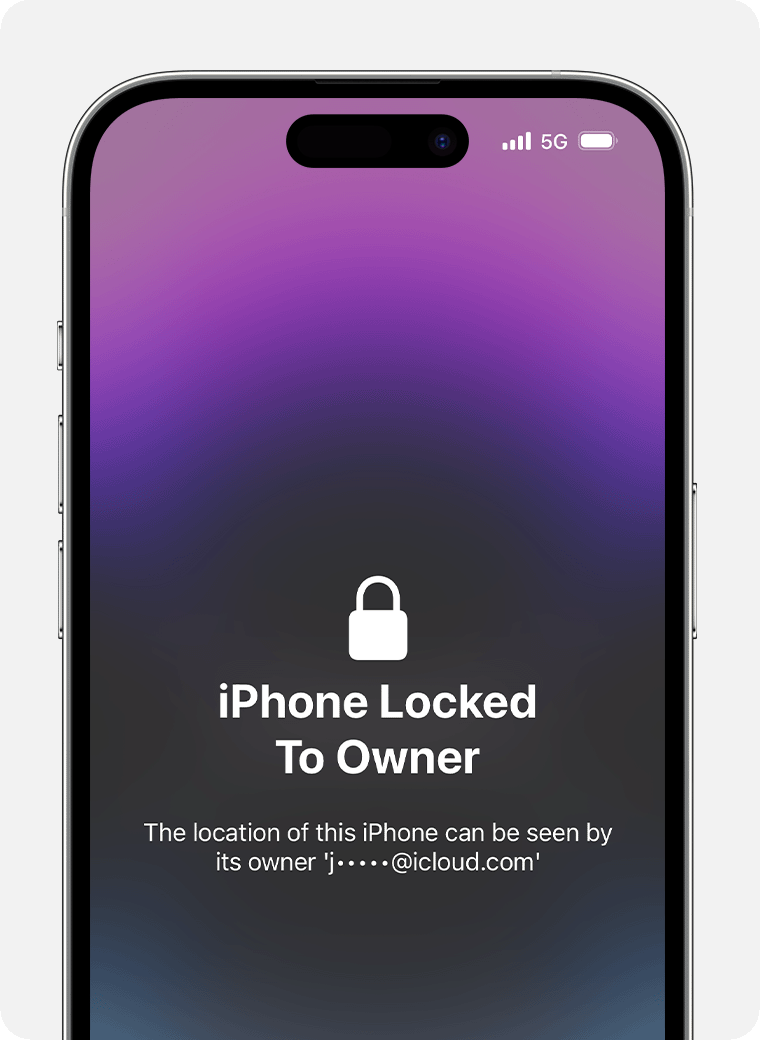 iPhone locked