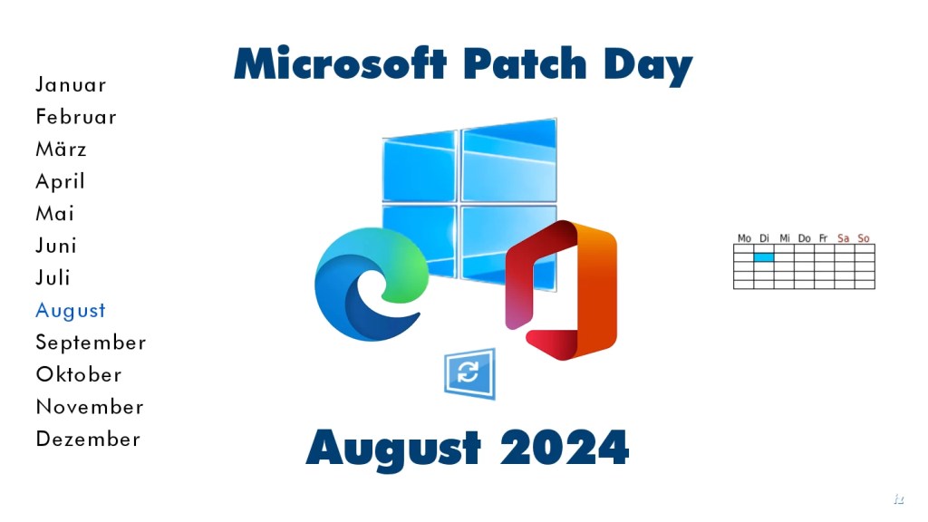 Image: Patch Day im August: Updates schlieÃen 90 LÃ¼cken in Windows, Office & Co