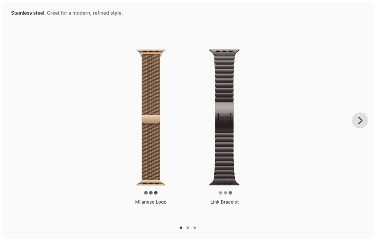 Apple Watch SE 2 stainless steel bands