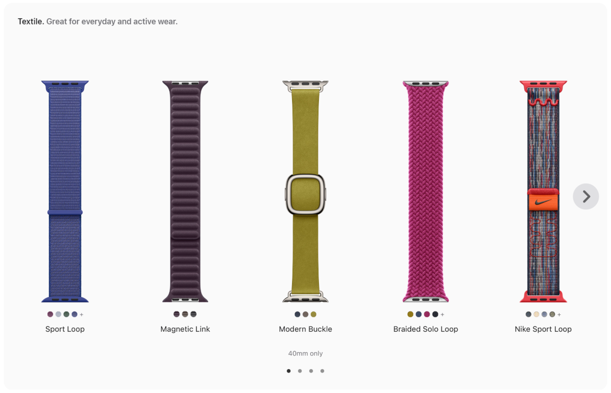 Apple Watch SE 2 textile bands