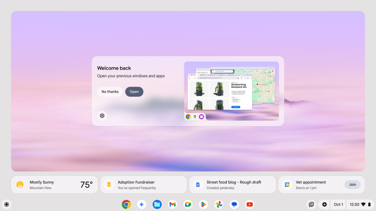 Chromebook welcome recap