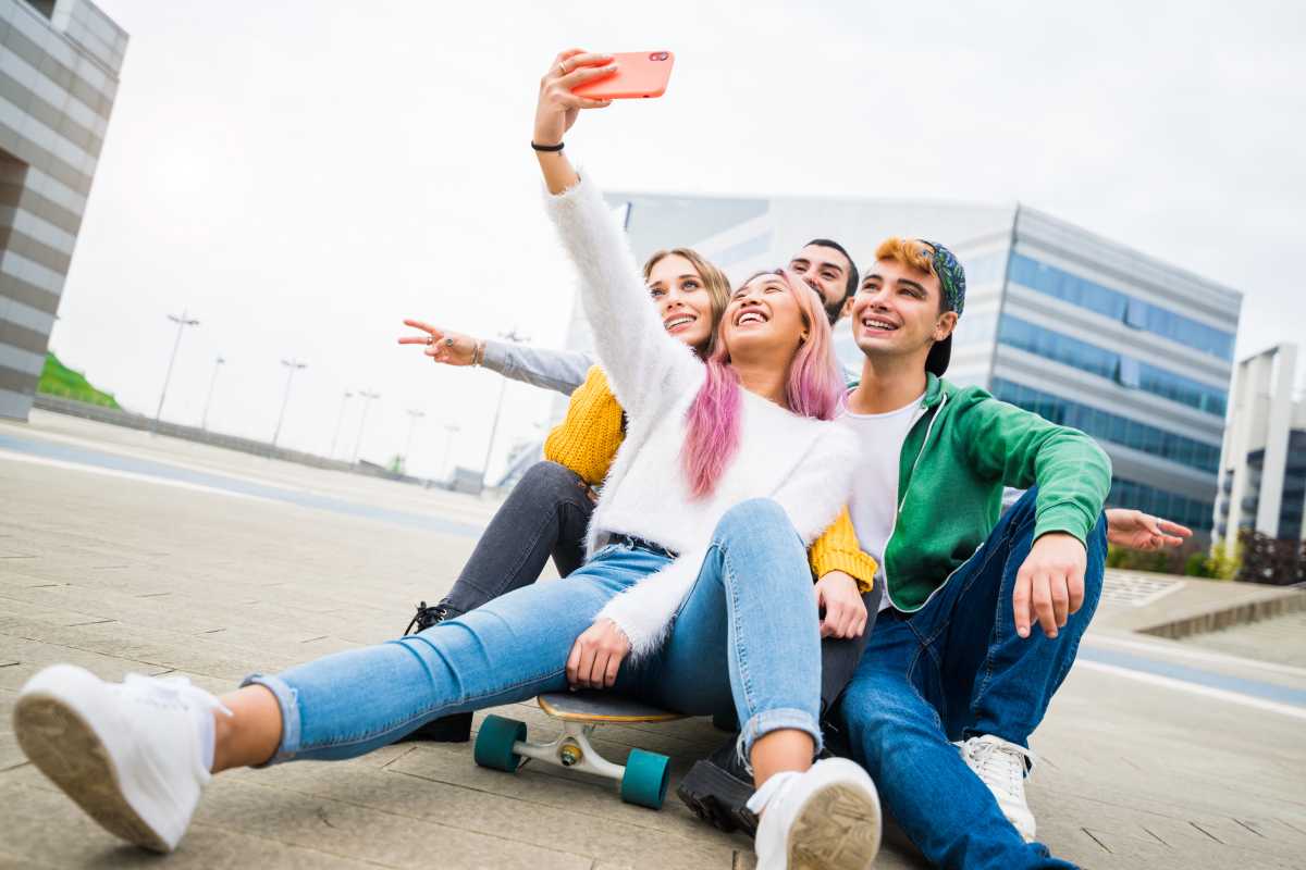 Teen group shot