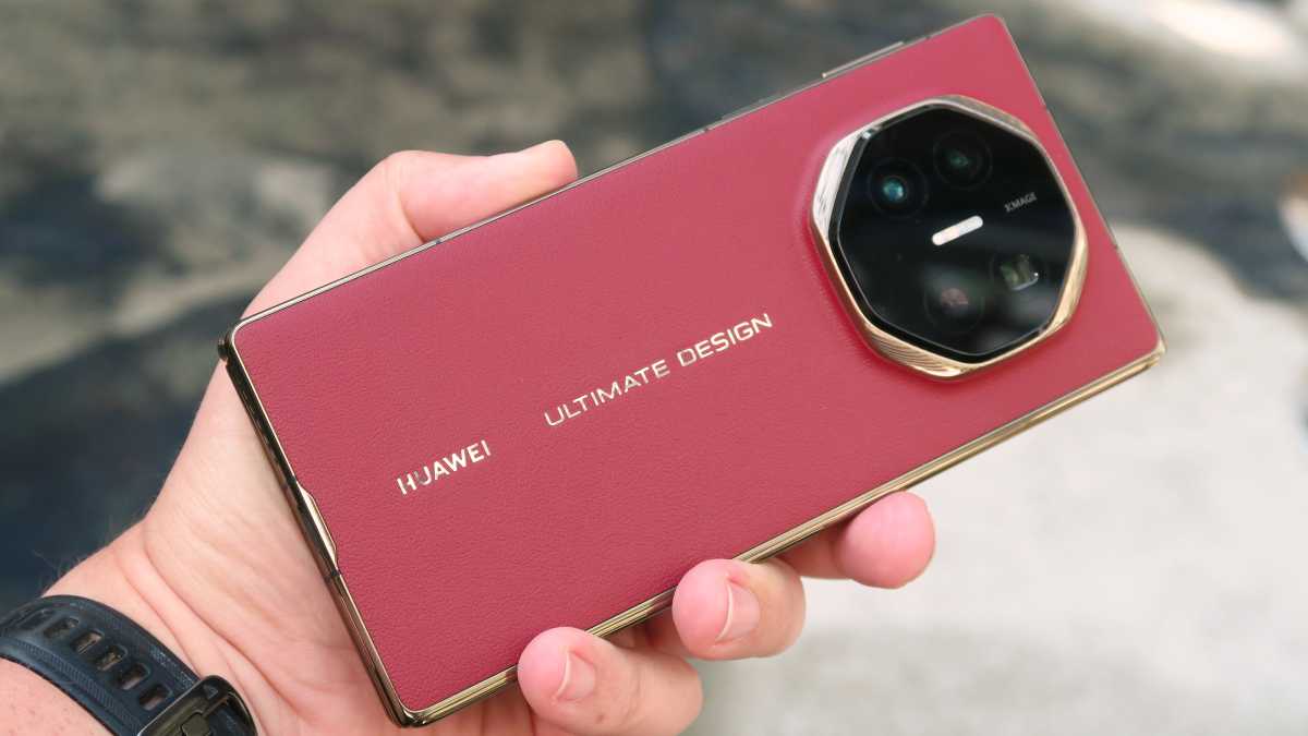 Huawei Mate XT hands on phone handheld back