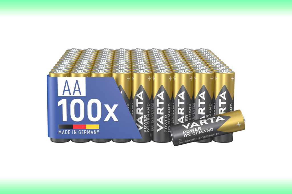 Image: Varta-Batterien in der Vorratspackung: AA-Batterien bei Amazon zum StÃ¼ckpreis von 32 Cent im Angebot