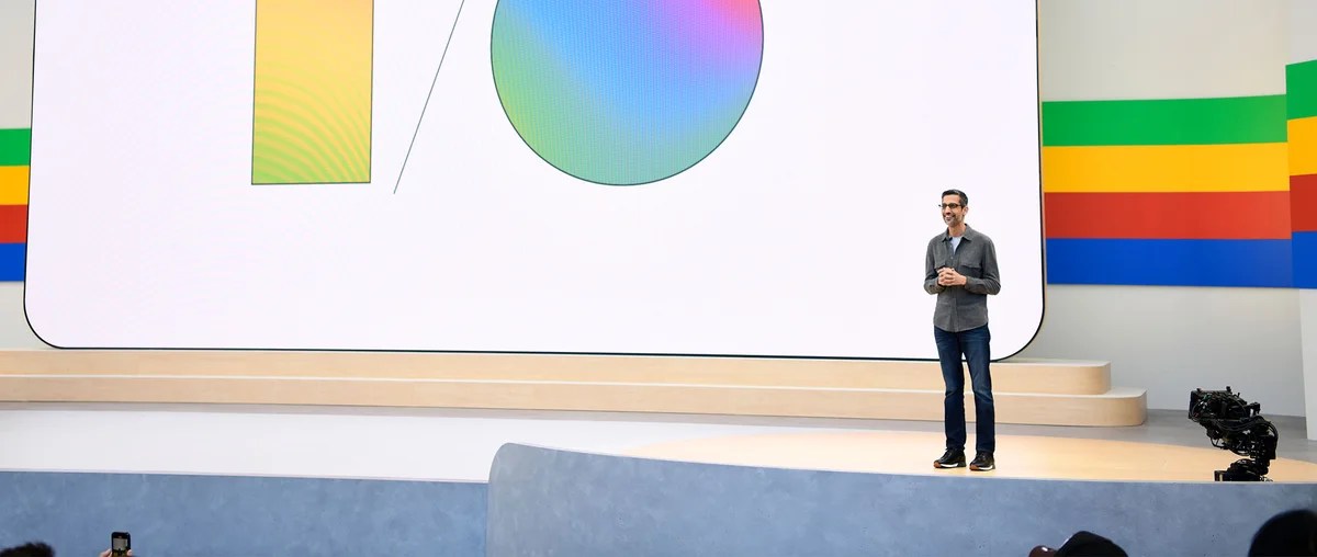 Google CEO Sundar Pichai at Google I/O