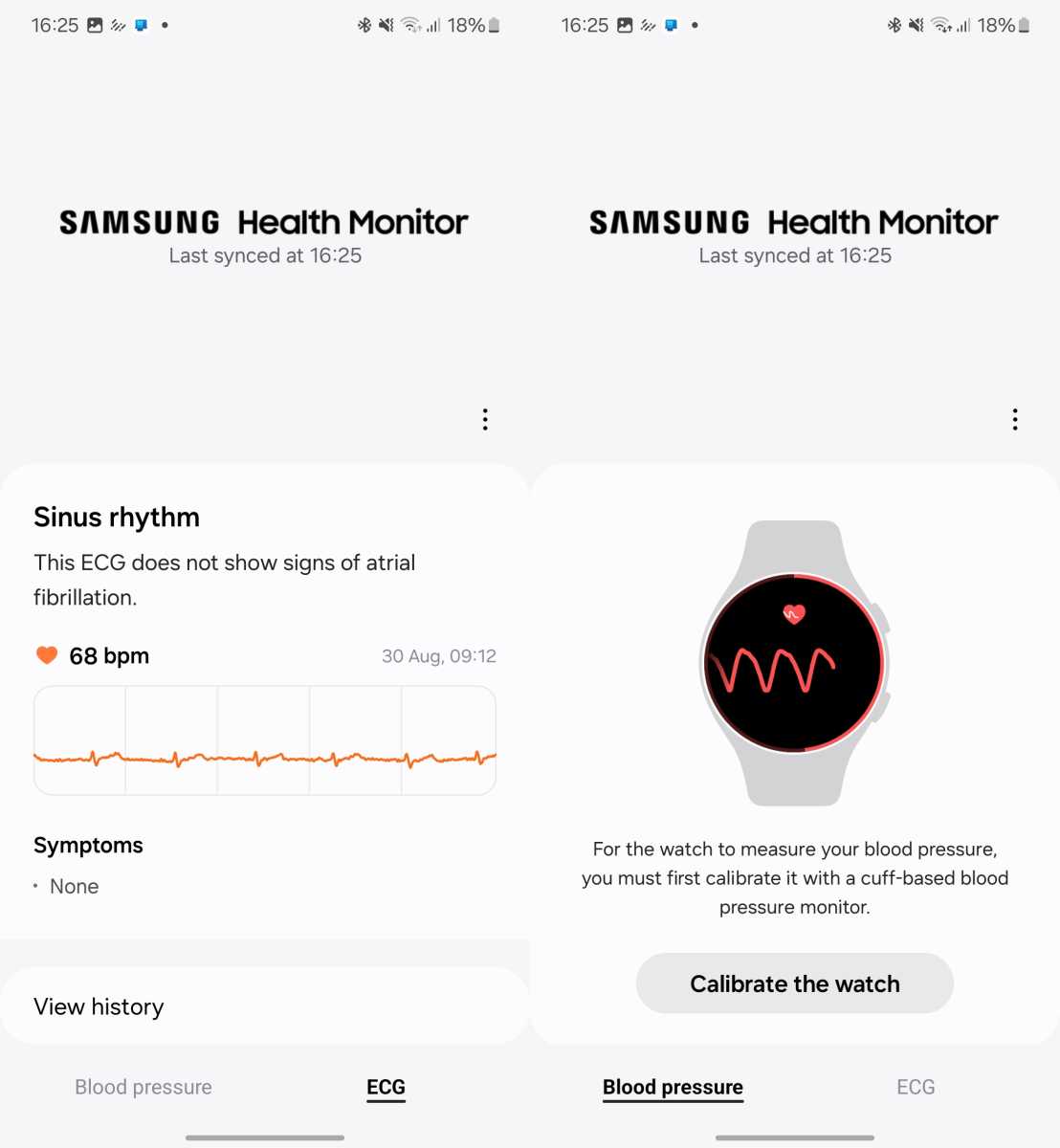 Aplicación Samsung Health Monitor