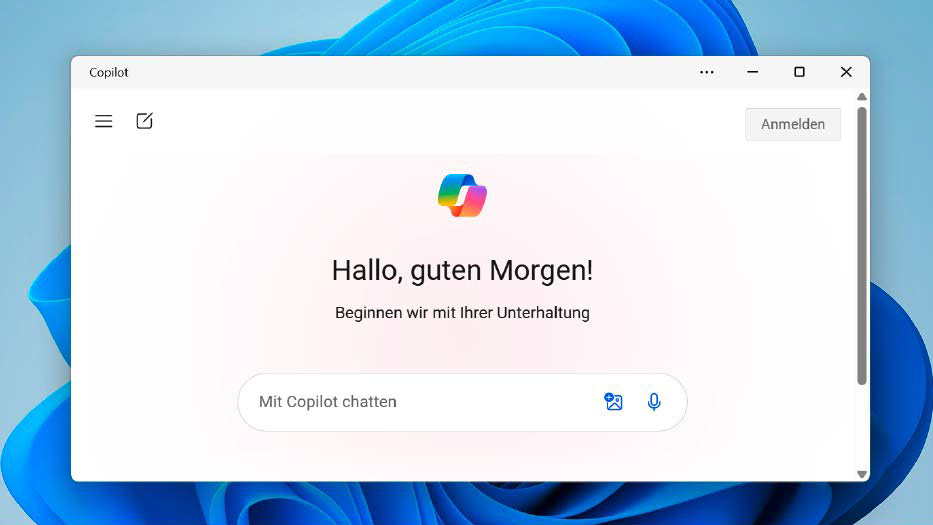 Microsoft hat Copilot inzwischen auch in der EU freigeschaltet. Der KI-Assistent ist jedoch nicht ins Betriebssystem integriert, sondern als App im Microsoft Store verfügbar.