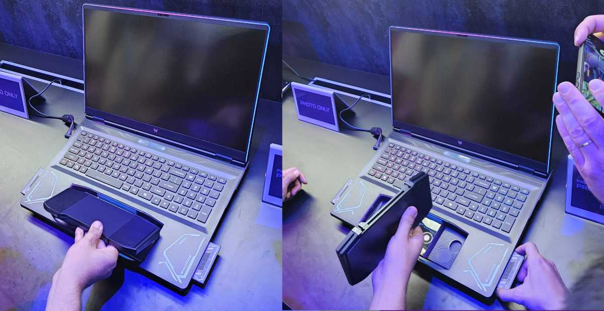 Acer concept laptop’s touchpad pops out as a gaming controller