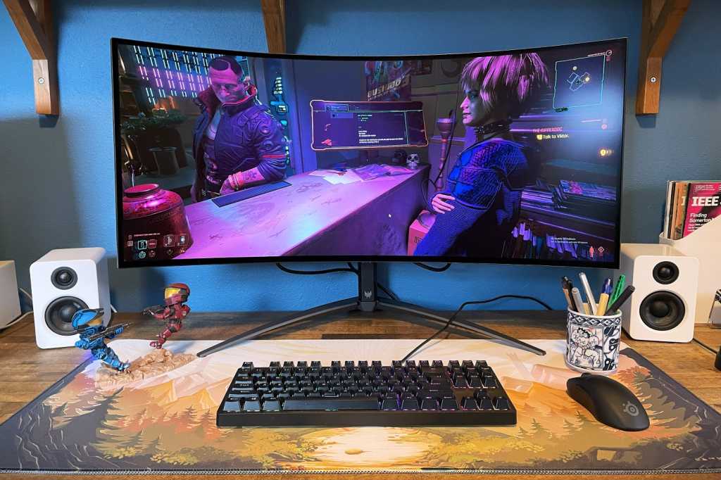 Image: Acer Predator X34X im Test: OLED-Monitor mit extremer KrÃ¼mmung