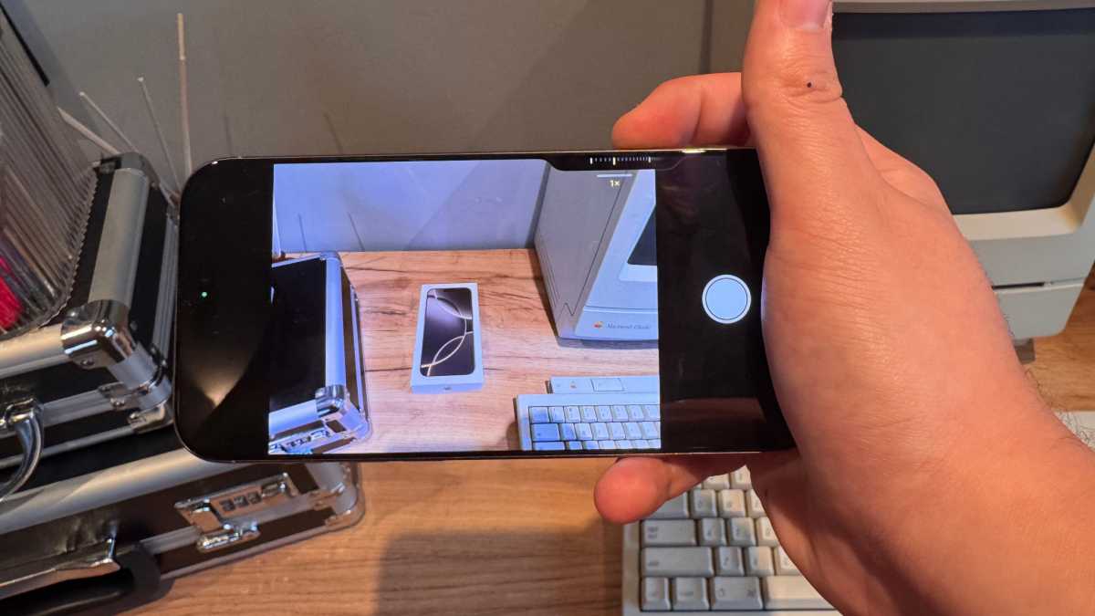 iPhone 16 Pro Max Camera Control in Use