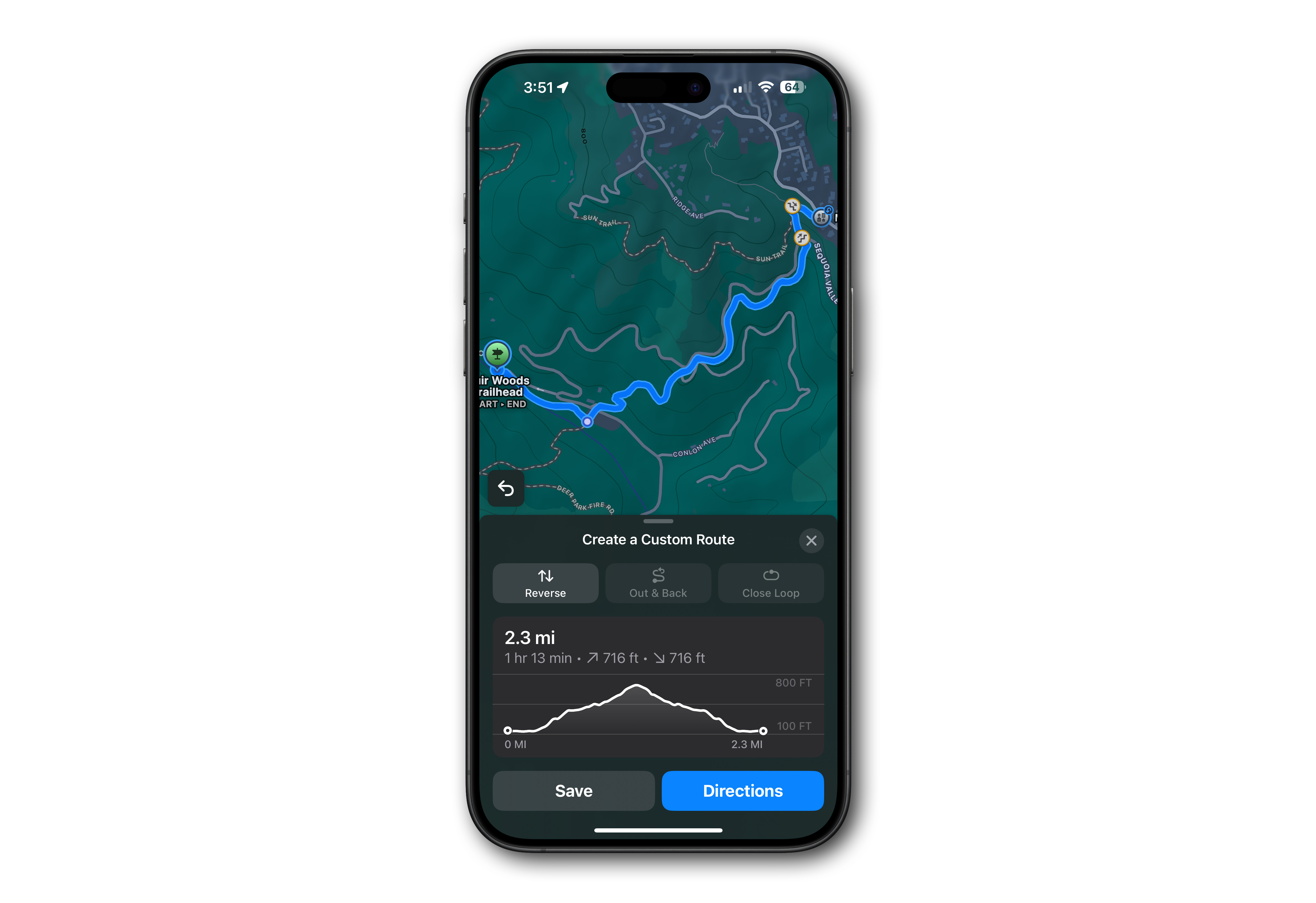 iOS 18 hiking trails