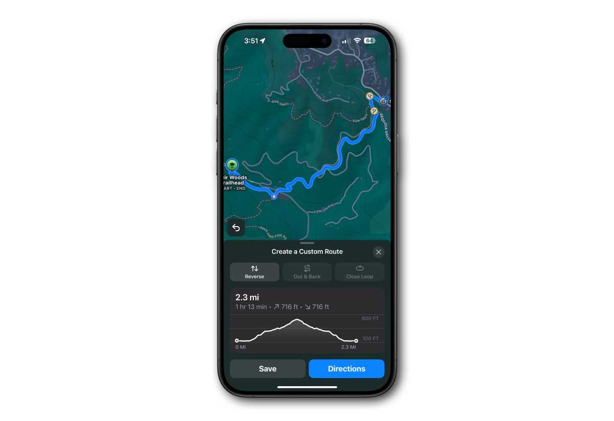 iOS 18 hiking trails