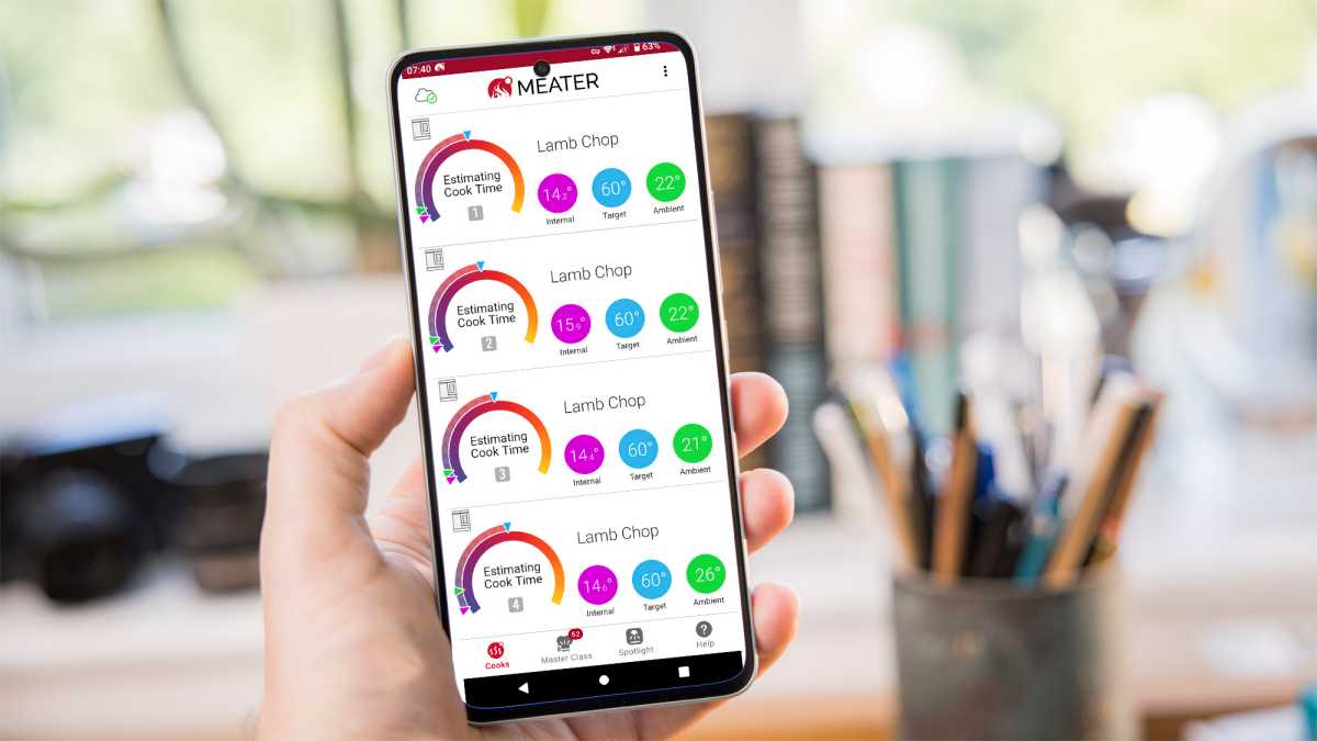 Meater app on a phone