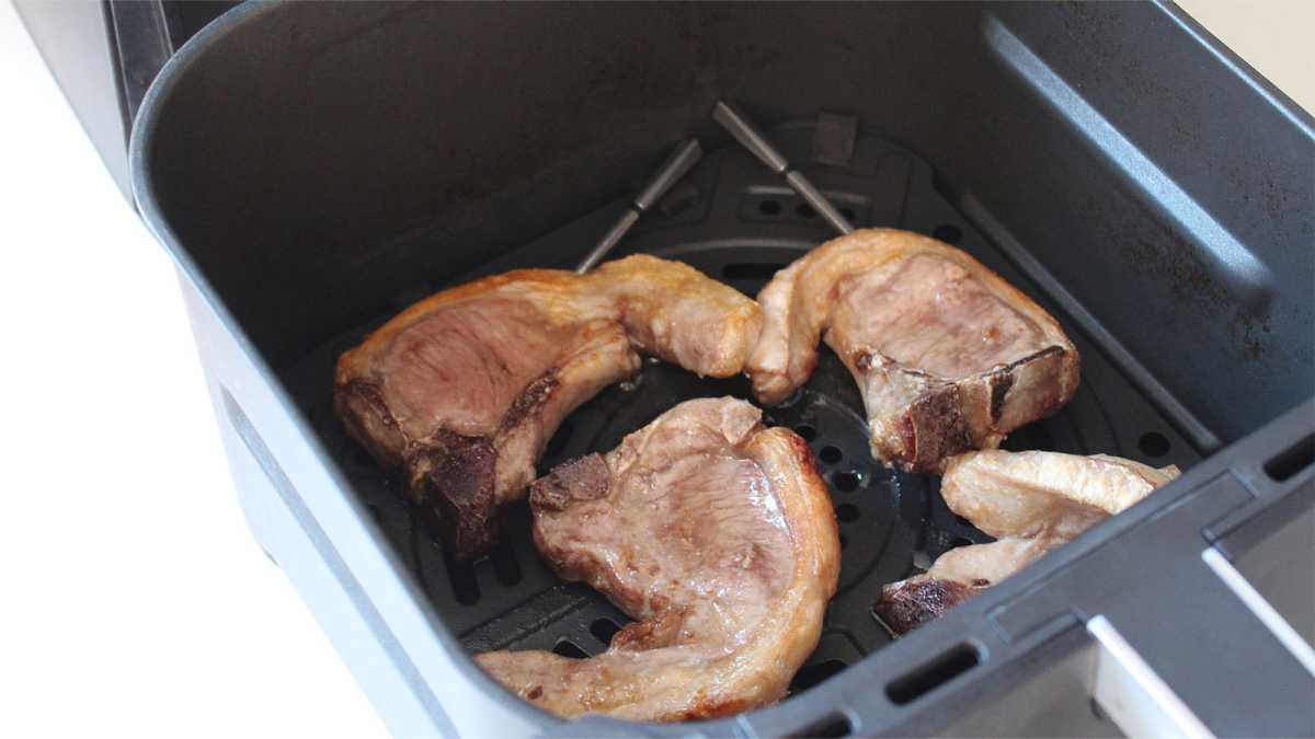 Lamb in an air fryer