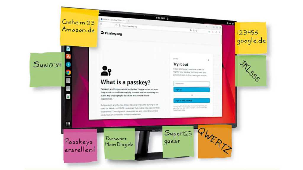 Image: Anmelden ohne Passwort in Linux: So nutzen Sie Passkeys und Co.