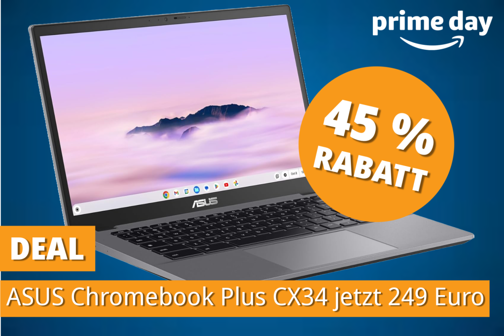 Image: 14-Zoll-Chromebook von Asus: Stark, kompakt und gÃ¼nstig â Bestpreis sichern