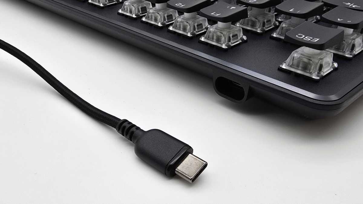 Abnehmbares USB-C-Kabel der Turtle Beach Vulcan II TKL Pro