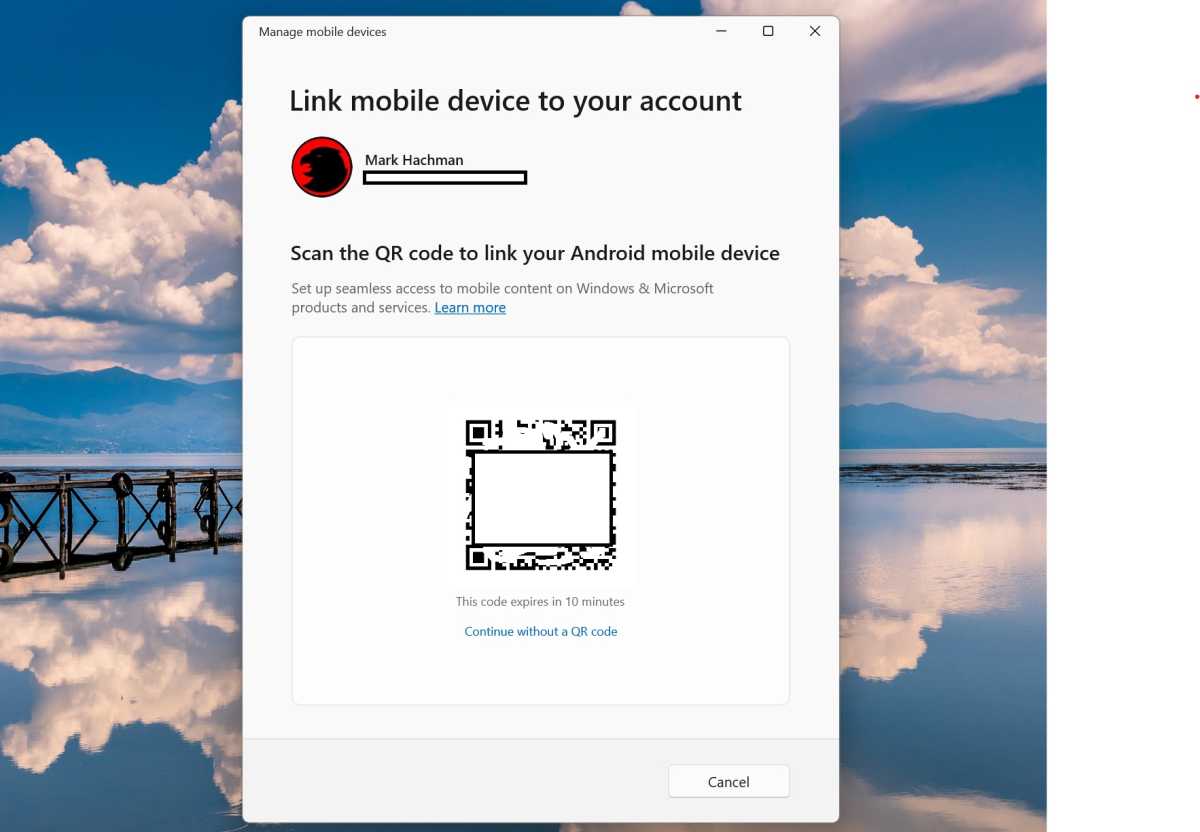 Windows 11 link mobile device