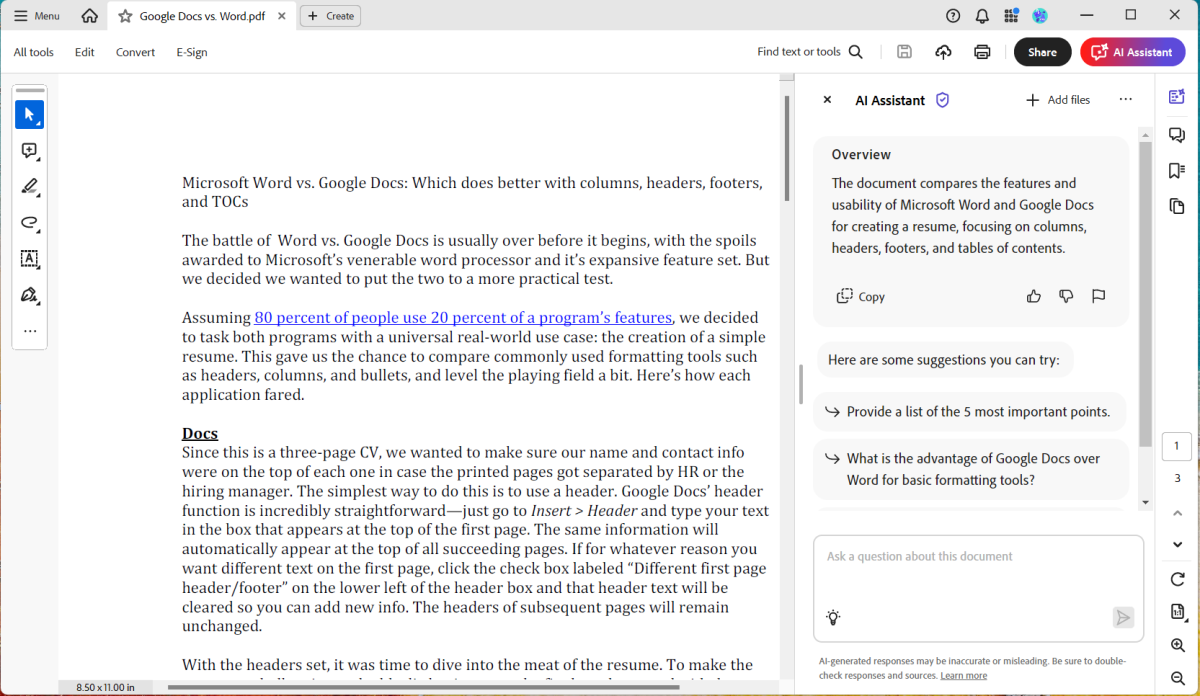 5 ways Adobe Acrobat’s AI Assistant gives you a productivity edge
