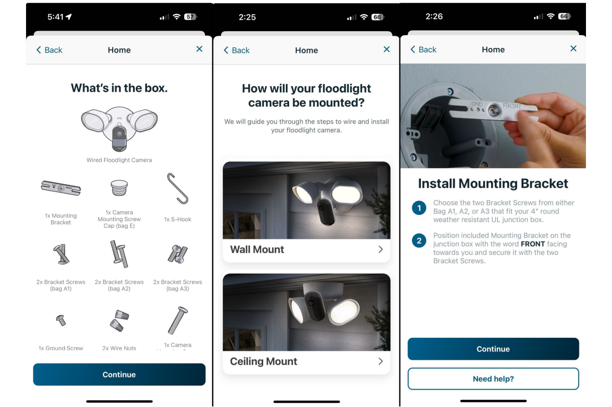 Arlo Wired Floodlight Camera installation first steps