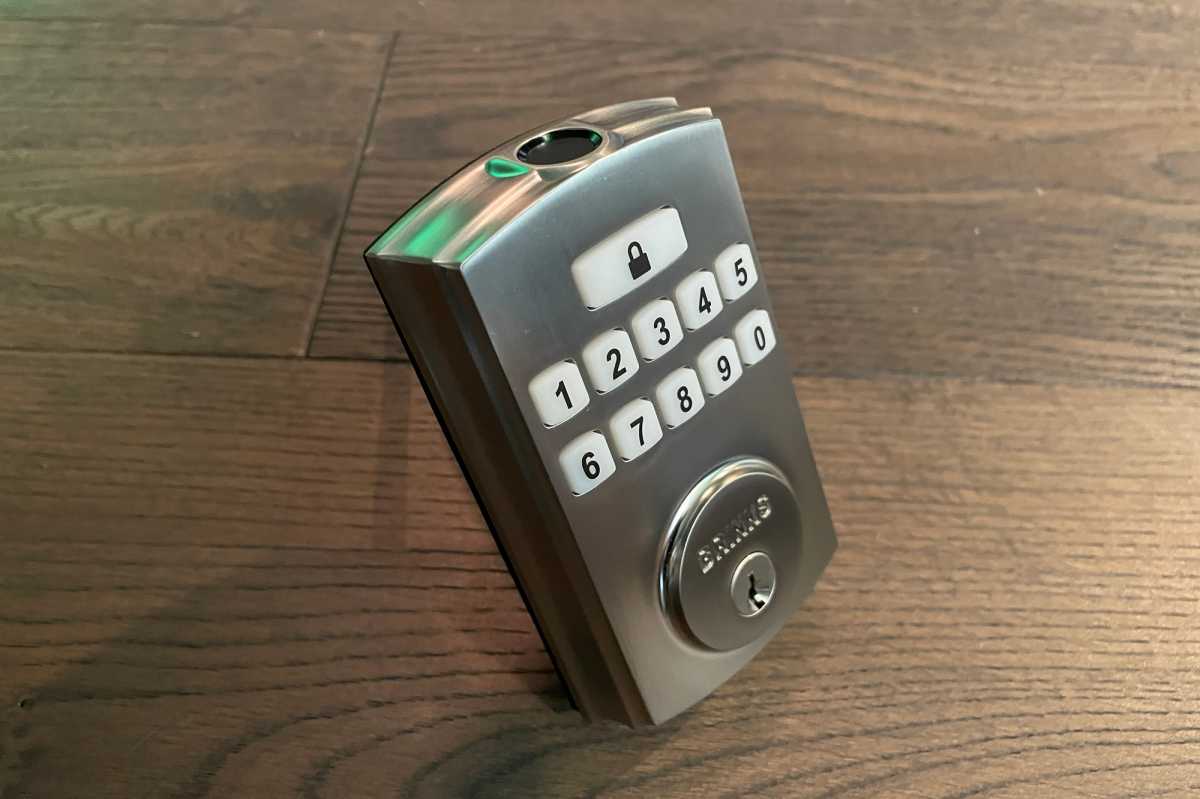 Brinks Electronic Fingerprint lock exterior escutcheon