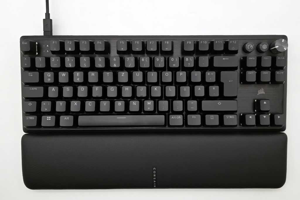 Image: Corsair K70 Pro TKL im Test: Gaming-Tastatur mit einstellbaren Schaltpunkten