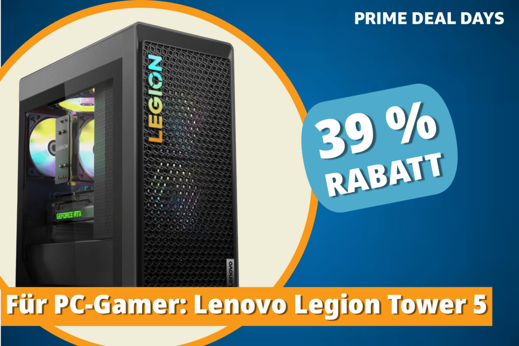 Image: Lenovo Legion Tower 5 mit 4060 Ti und Ryzen 7600: 300 Euro gÃ¼nstiger als vergleichbare PC