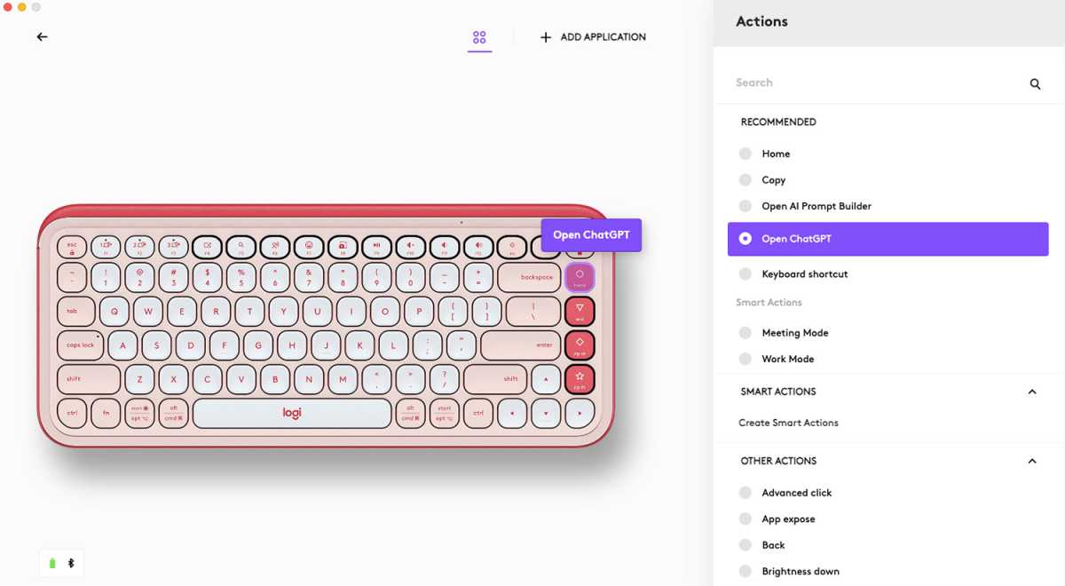 Logitech Pop Icon Keys function settings