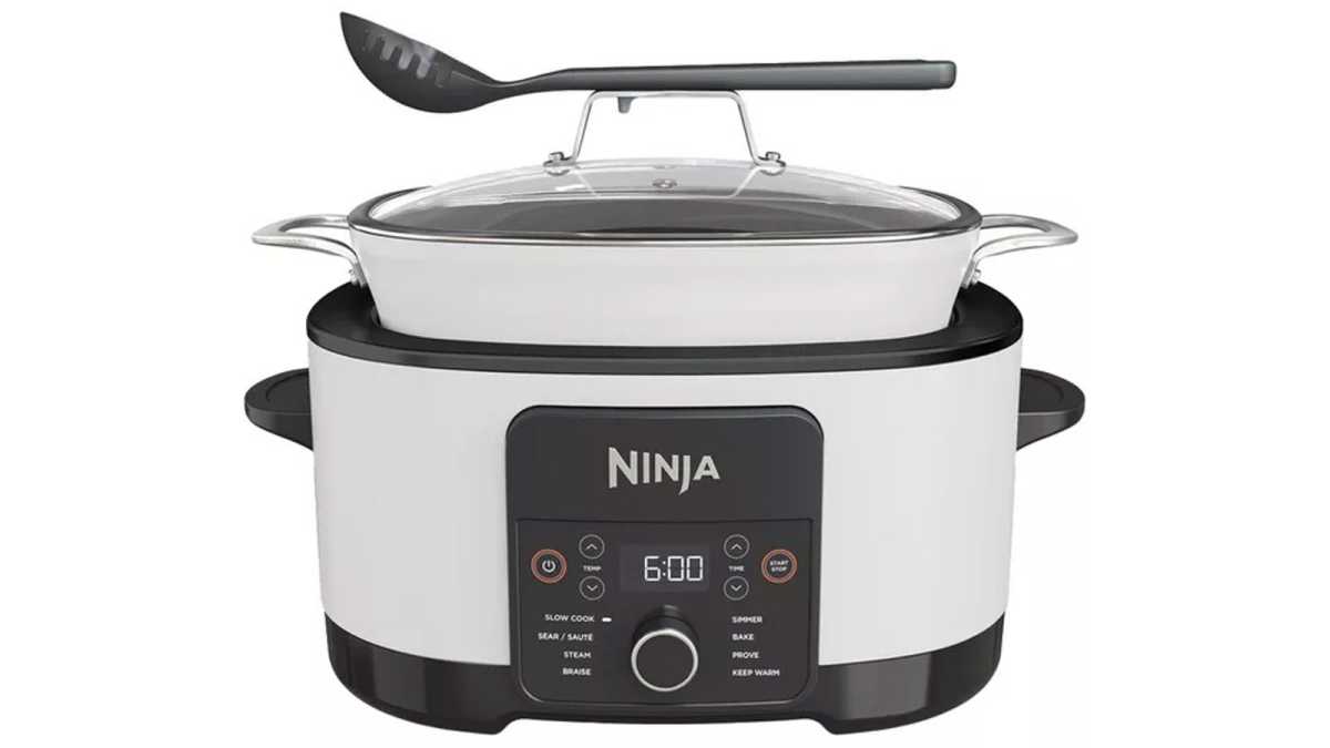 Ninja Foodi PossibleCooker in white, seen from front