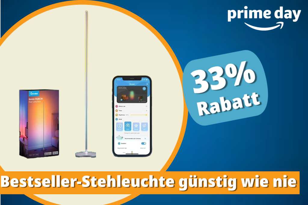 Image: Smarte Leuchte als Prime-Day-Deal: Govee-Stehlampe bei Amazon jetzt zum neuen Bestpreis einpacken