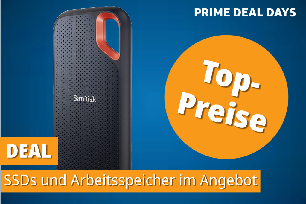 Image: Das sind die besten Deals fÃ¼r SSDs und Arbeitsspeicher am Prime Day